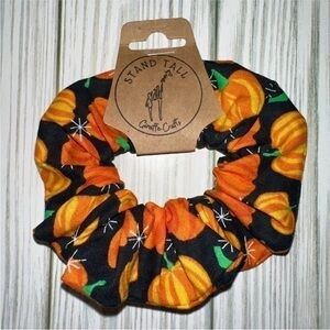 $7ea or 3/$15 Pumpkins fall/halloween hair scrunchie new